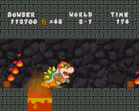 World 3, the third Bowser intermission level in Paper Mario: The Thousand-Year Door.