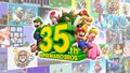 Illustration for the Super Mario Bros. 35th Anniversary (horizontal)