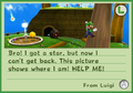 A letter from Luigi to go to Honeyhive Galaxy.