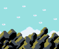 SMW Brown Mountains Background (Light Blue Sky).png