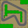The map for Mario Circuit 1.