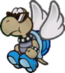 A Shady Paratroopa from Paper Mario: The Thousand-Year Door.