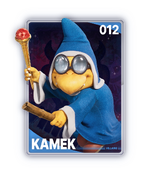 The Kamek card from The Super Mario Galaxy Movie Collectible Cards
