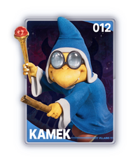 The Kamek card from The Super Mario Galaxy Movie Collectible Cards