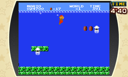 The Minus World as seen in Ultimate NES Remix's Championship Mode