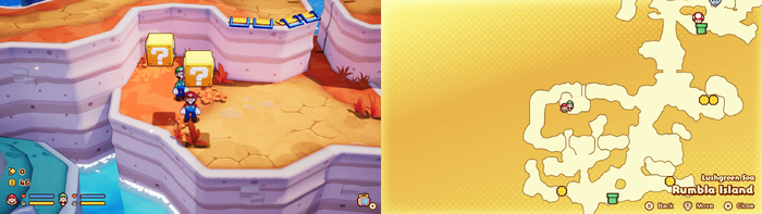? blocks 4-5 in Rumbla Island from Mario & Luigi: Brothership
