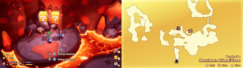 26th and 27th blocks in Skorcheen Island from Mario & Luigi: Brothership