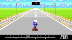 Highway Chase minigame from Mario & Sonic at the Olympic Games Tokyo 2020