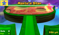 8th hole in Mario's Star course. It depicts a Piranha Plant.