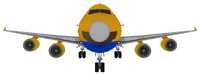 MK8 Sunshine Airport Plane Flying Plane Model Front.png