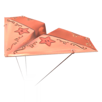 Pink Gold Paper Glider from Mario Kart Tour