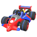 Standard tires (Mario Kart Wii, red) on the Red B Dasher Mk. 2