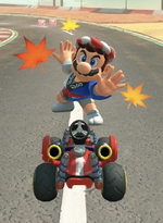 Mario (Happi) performing a trick.