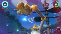 Bowser Jr. pulling the Mecha Hand to perform his Special Shot