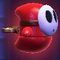 A red Polterguy in Mario vs. Donkey Kong (Nintendo Switch)