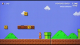 Mario after obtaining a new slim Super Mushroom.