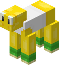 Minecraft Mario Mash-Up Sheep Sheared Old Render.png