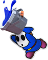 Artwork of a blue Paint Guy from Paper Mario: Color Splash