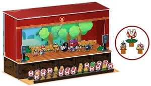 A promotional image for a battle stage diorama included in a bundle with Paper Mario: The Thousand-Year Door (Nintendo Switch) on the My Nintendo Store in Europe.