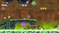 The first 10-flower coin in the level Deep Magma Bog Palace in Super Mario Bros. Wonder