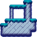 Ground (block) in Super Mario Maker 2 - New Super Mario Bros. U game style, Sky night theme.