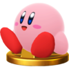 Kirby's trophy render from Super Smash Bros. for Wii U